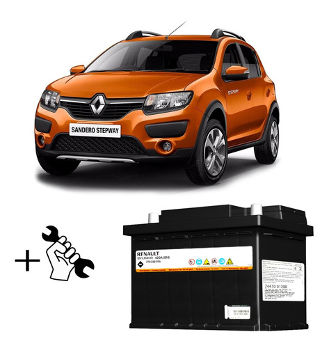 Bateria 50 Amp 12v Renault Sandero Stepway 2 Con Instalacion