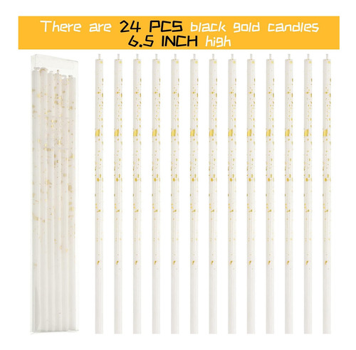 Threlaco 24 Piezas Velas De Cumpleaños Para Pasteles Velas