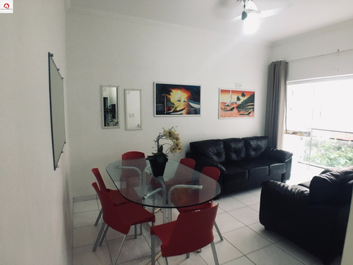 Imagem 2 de 11 de Apartamento À Venda - 1 Dormitório Sendo Suíte - Vista Para O Mar - Sacada - Praia Das Pitangueiras - Guarujá/sp - Ap05922 - 69528651
