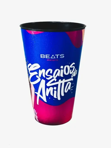 20 Copos Label - Personalizado 360 - Impressão Colorida | Frete grátis