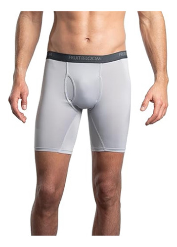 Pack 3 Boxer Fruit Of The Loom Lycra Pierna Larga Hombre