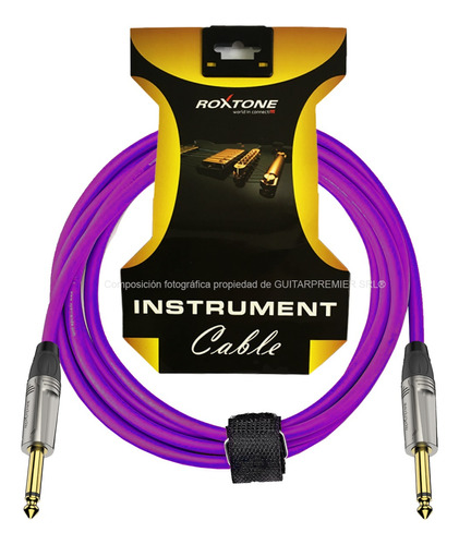 Cable Instrumentos Guitarra Profesional Engomado Colores 3m