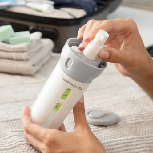 Imagen 6 de 10 de Dispensador De Jabón Shampoo Para Viajes 4 En 1