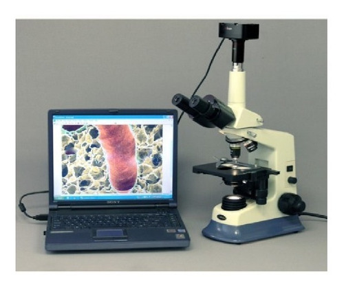 Amscope Microscopio Compuesto 40x-1600x Mas Cámara Usb