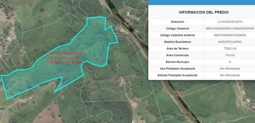 Venta Espectacular Lote Sector Via Condina Pereira