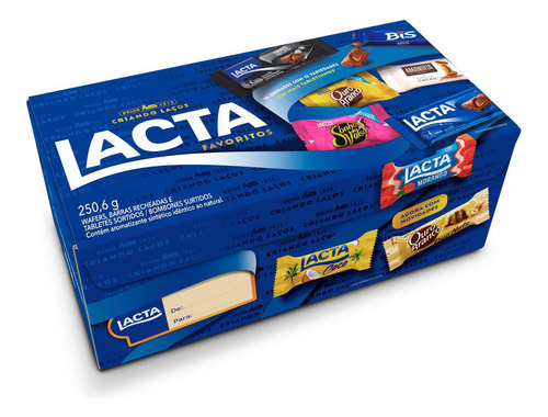 Nuevo! Bombones Lacta Favoritos Chocolate Bis Import Brasil