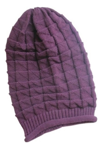 Gorro Invierno Pelo Rombo Triangular