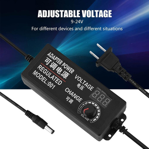 Adaptador De Alimentación Ajustable Ac/dc 924v 3a Anti-int
