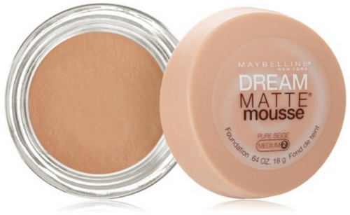 Base Mousse Maybelline Dream Matte, Color Beige Pure, De