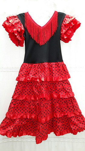 Vestido Español Flamenco Niña T 10