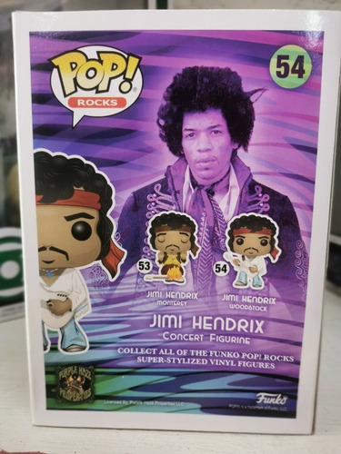 Imagen 4 de 7 de Jimi Hendrix Purple Haze 54 Funko Pop
