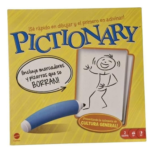 Juego De Mesa Pictionary Cultura General Mattel