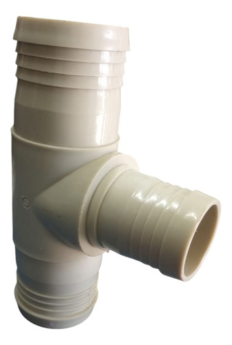 Conexión Tee Para Manguera 4 X 3 Pulgadas- Tee Insercion Pol Beige