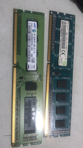 Memoria Ram Color Verde 2gb 1 Samsung M378b5673fh0-ch9 (Usado)