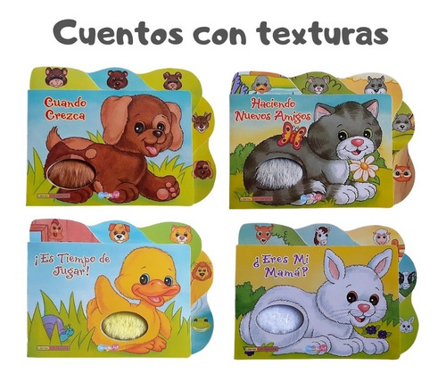 Set De 4 Libros Con Texturas 