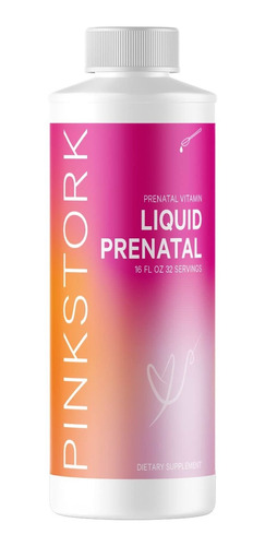 Pink Stork Vitaminas Prenatales Lquidas: Mezcla Orgnica De A