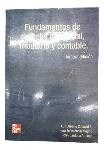 Libro Fundamentos De Derecho Comercial,tributario Y Contable