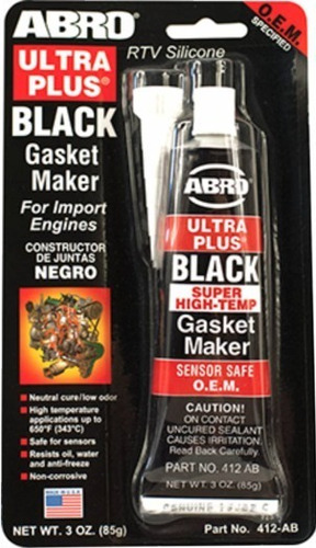 Silicone De Alta Temperatura Junta Abro Ultra Plus Black 85g