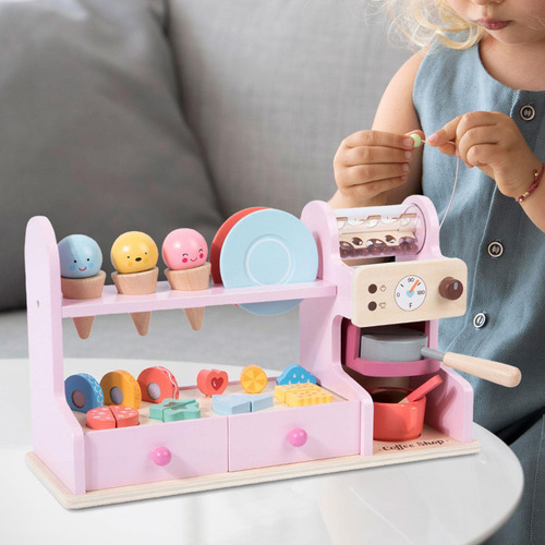 Juguete De Helado De Madera Para Niños De 3, 4, 5 Y 6 Años,