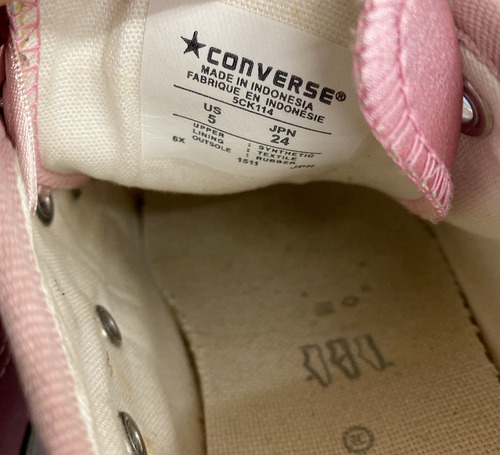 Tenis Converse Rosas 24cm Original Esslen73 (Usado)