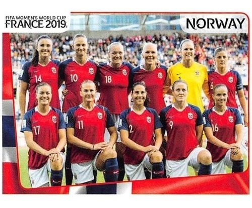 Lámina Album Mundial Femenino Francia  2019 / Equipo Noruega