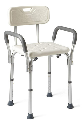 Medline Mds89745ra Silla De Regadera Con Reposabrazos Acolch