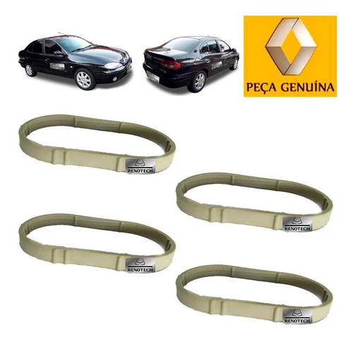 Kit 4 Aneis Vedaçao Coletor Admissao Megane Sedan 8200052312