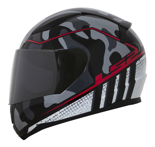 Capacete Ls2 Ff353 Rapid Stark Branco/vermelho/azul/dourado