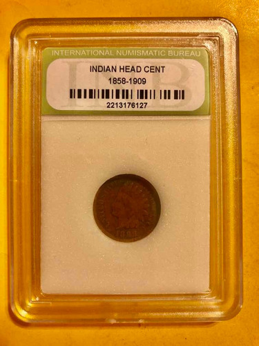 3 Monedas Antiguas: 5 Y 1 Centavos Antiguos Americanos (Usado)