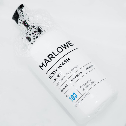 Marlowe. No. 103 Gel De Baño Hombre, Pino Y Madera, 16 Oz