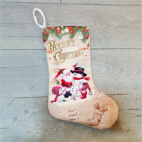 Calcetines Navideños Con Colgante En V, Artículos Decorativo