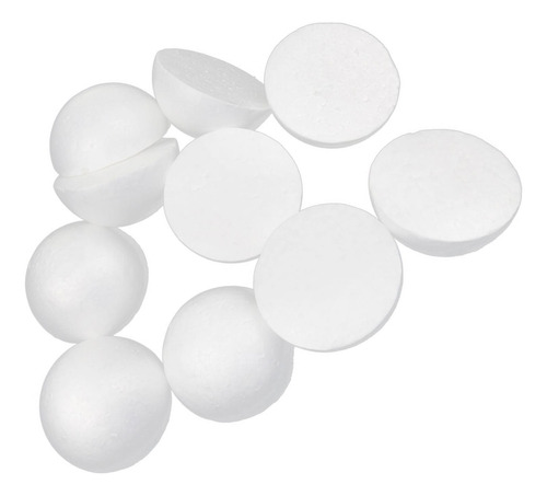 6x 10 Piezas Bola De Espuma De Poliestireno Hemisferio Diy