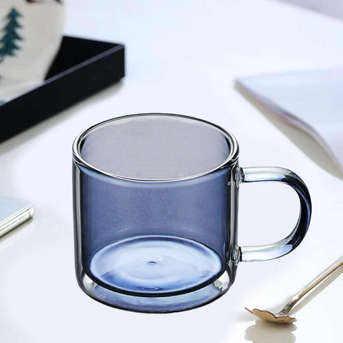 Jja 2 Taza De Vidrio De Doble Capa Para Evitar Escaldaduras