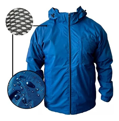 Corta Viento Hombre Con Malla Impermeable.