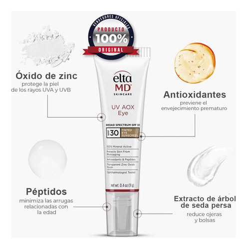 Protector Solar Para Contorno Ojos Elta Md Uv Aox Eye Spf 30