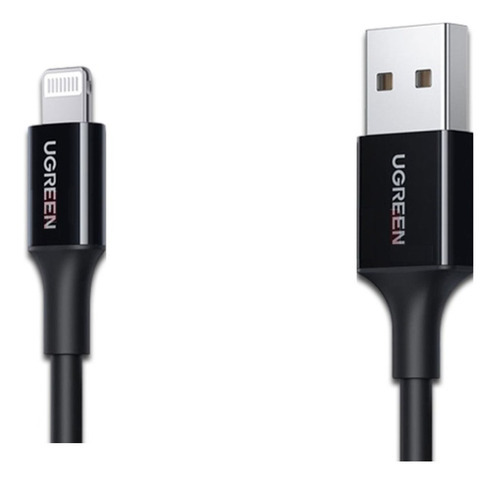 Cable Ugreen De Usb Tipo A 2.0 A Lightning 1 Metro Negro /vc