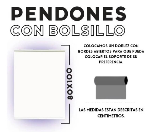 Pendon 80x100 Envio Gratis