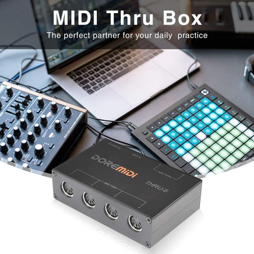 Camola Midi A 6 Box Interfaz Usb Midi Transmisión De 6 Salid