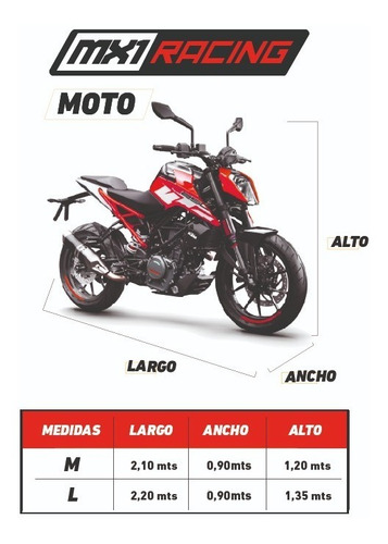 Imagen 6 de 8 de Funda Cubre Moto Ktm Duke 200 250 390 Impermeable !