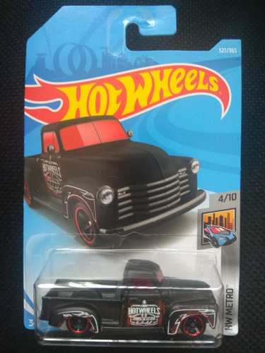 Hot Wheels 52 Chevy Camioneta Negra Metro Ca2