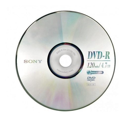 Dvd+r Recargable 4.7gb C/ 1 Pza Sony