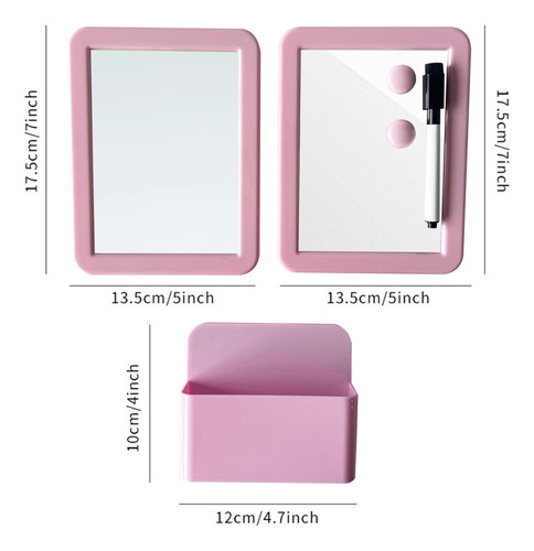 Pinks+ Pizarra Blanca, Portalápices Y Espejo