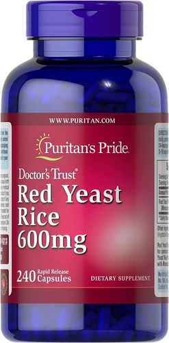 Suplemento en cápsula Puritans  Red yeast red yeast rice