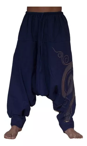 Pantalones De Harén Casuales Para Hombre Pantalones Hippie C