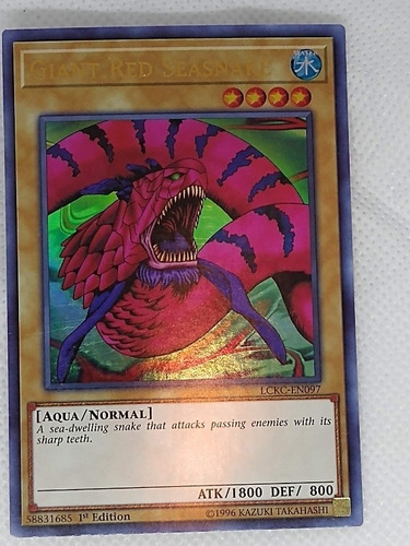 Giant Red Seasnake Ultra Rara Yugioh