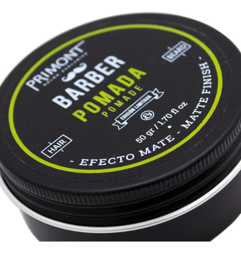 Primont Barber Pomada Cera Efecto Mate Pelo Barberia en pomada Primont Barber