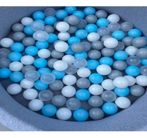 Imagen 1 de 9 de Bolson Bolsa Pelotas Pelotero Bebe Celeste,blanca, Gris X100