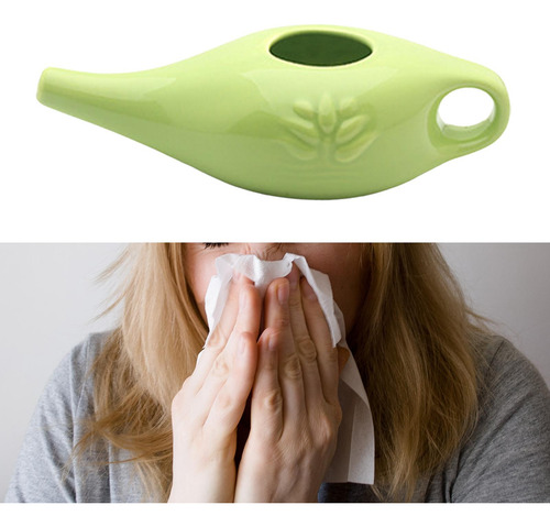 3 Olla Neti De Cerámica Para Limpieza De Nariz, 250ml,
