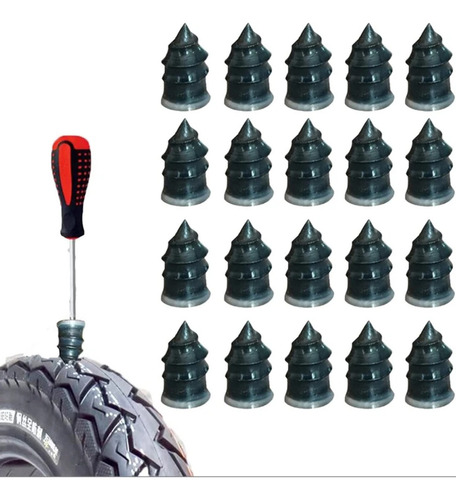 Para Pregos De Borracha De Reparo De Pneus De Vácuo 100pcs