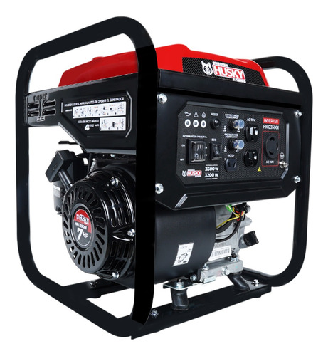 Generador Inverter Portátil A Gasolina Husky Hkg3500i 7hp